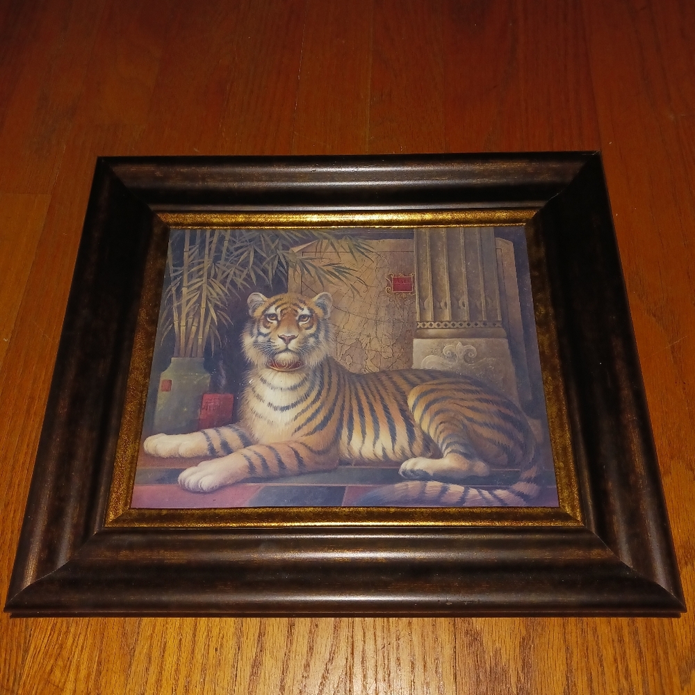 Framed Tiger Art Print